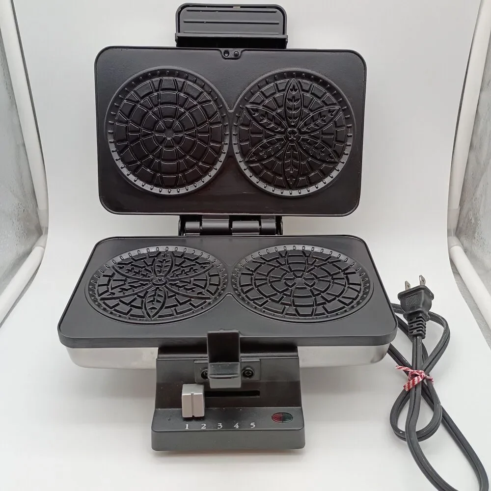 CUISINART Pizzelle Press Maker WM-PZ2 Stainless Steel Nonstick